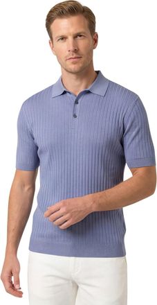 Thomas Maine lichtblauwe Thomas Maine polo korte mouw