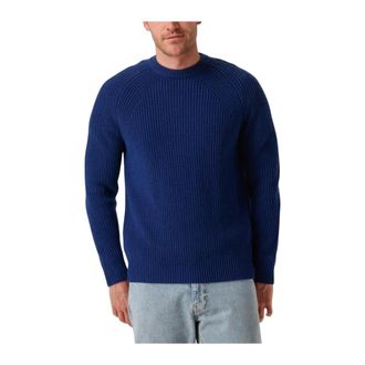 For&eacute;t Truien & Vesten, Heren, Blauw, M, Wol, Blauwe Wollen Trui