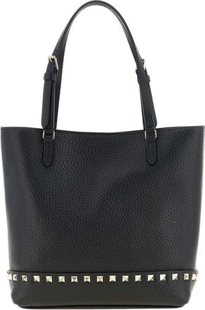 Valentino Garavani Black Rockstud Small Tote