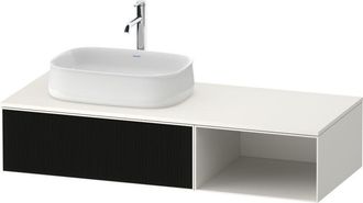 Duravit Duravit - Lavabo Consola Zencha, 1300x550mm, 1 Caj&oacute;n, Compartimento