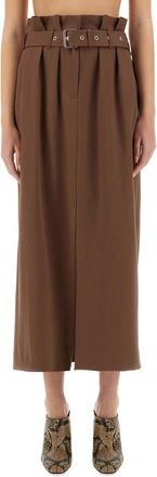 Dries Van Noten Wool Skirt With Belt