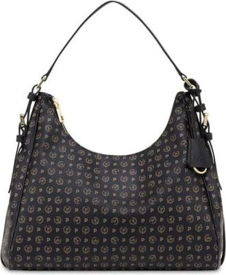 Pollini Heritage Hobo Tas - Dames - Tassen - Zwart - Maat: ONE Size Zijde