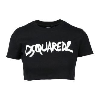 Dsquared2 T-Shirts, female, Black, Size: XS T-Shirts