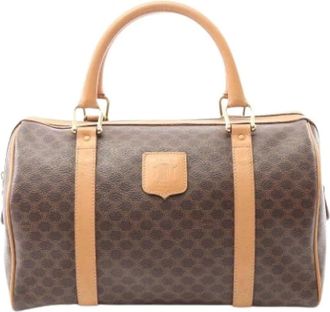 Celine Pre-owned Handbags, female, Brown, Size: ONE SIZE Pre-owned Canvas Handbag