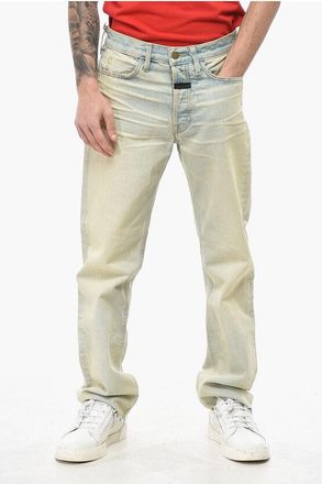 Fear of God Regular Fit Jeans with Frayed Hem 20cm size 30