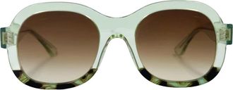 Thierry Lasry Retro-futuristische ronde zonnebril - Dames - Zonnebrillen - Groen - ONE Size - Accessoires