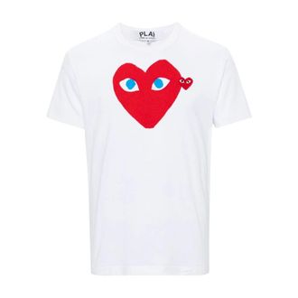 Comme Des Gar&ccedil;ons Logo Cotton T-Shirt - female - Comme des Gar&ccedil;ons - T-Shirts - White - XS - Tops