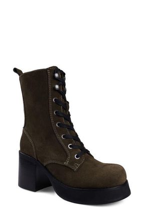 Candie's Tatiana Platform Boot in Green at Nordstrom, Size 11