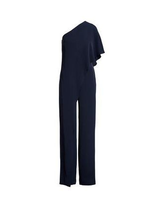 Ralph Lauren CAPE GEORGETTE ONE-SHOULDER JUMPSUIT