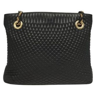 Bally Tweedehands leren schoudertassen - Dames - Pre-owned - Zwart - Maat: ONE Size Leer