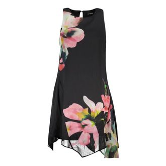 Desigual Short Dresses, female, Black, Size: 2XL Asymmetrical Nala Dress