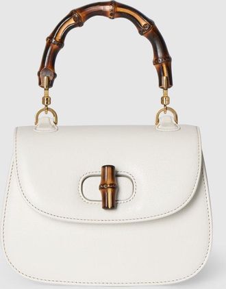 Gucci Bamboo 1947 Mini Bag, White, Leather