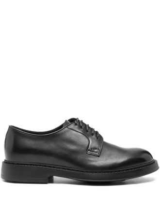 Doucal's leather derby shoes - Black