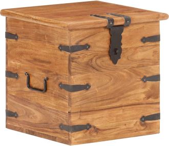 vidaXL Ba&uacute;l De Madera Maciza De Acacia 40x40x40 Cm Vidaxl