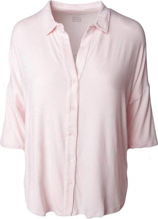 Majestic Filatures Womens Relaxed Elbow Sleeve Shirt In Petale