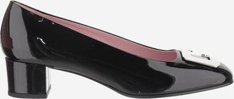 Carel Black Leather Pumps
