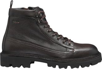 HUGO BOSS Kope Veterlaarzen - Heren - Veterlaarzen - Bruin - 42 EU - Leer - Schoenen