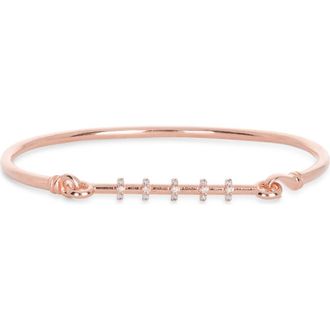 Meshmerise Diamond Row Bangle Bracelet in Rose Gold at Nordstrom Rack