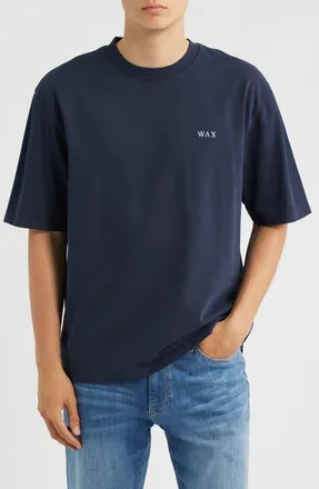 Wax London Milton Varsity T-Shirt in Navy at Nordstrom, Size X-Large