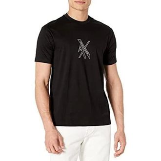 A|X Armani Exchange Hombre, Camisetas, Negro, Talla: XL