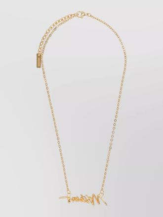 Moschino logo necklace