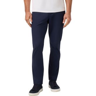 Mizzen+Main Upton Straight Leg Stretch 5-Pocket Pants in Navy at Nordstrom, Size 36 X 32
