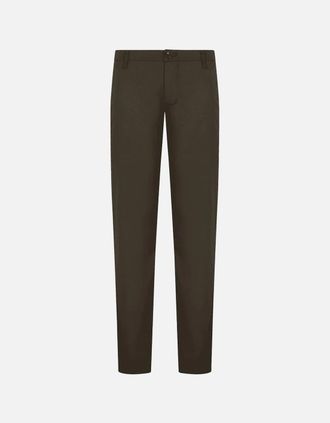 A|X Armani Exchange Mens Slim Fit Khaki Chino Trouser - Green