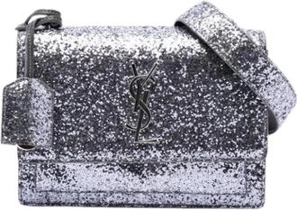 Saint Laurent Pre-owned The Sunset Shoulder Bag - Dames - Vintage Schoudertas - Grijs - ONE Size - Leer - Vintage