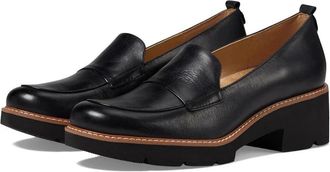 Naturalizer Womens Naturalizer Darry H7079L1001 Loafers Black Leather Slip On HAWK767