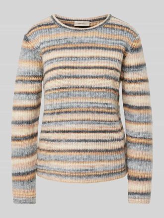 Freequent Strickpullover mit Rundhalsausschnitt Modell SELLY in Mittelgrau, Größe L