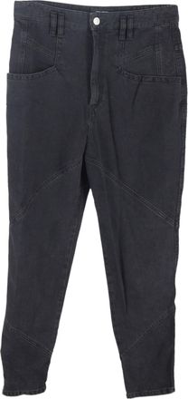 Isabel Marant Isabel Marant Nadeloisa Tapered Jeans in zwart katoen