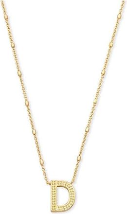 Kendra Scott Letter D Pendant Necklace Gold Metal