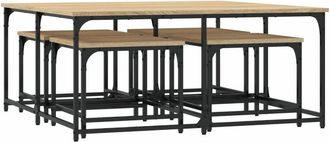 vidaXL Vidaxl - Nesting Coffee Tables 5 pcs Sonoma Oak Engineered Wood