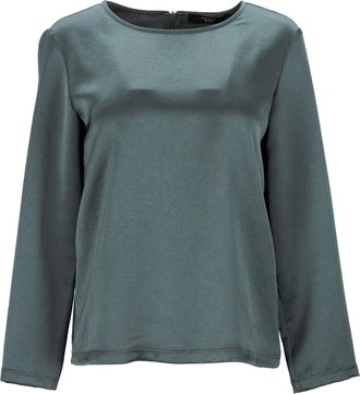 Max Mara Max Mara Weekendblouse met lange mouwen in groen polyester
