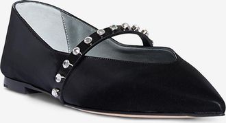Alexander McQueen Riemchenballerinas aus Nylon mit Kristallen Revel 5