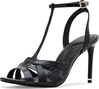 Kenneth Cole Liona Womens Sandals Black Postal Snake : 6.5 M, Faux Leather