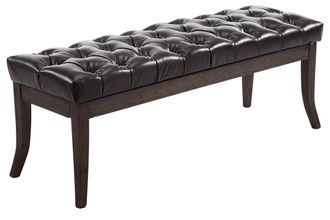 Clp Taburete Recibidor Ramses En Madera Oscura Marr&oacute;n 150 Cm