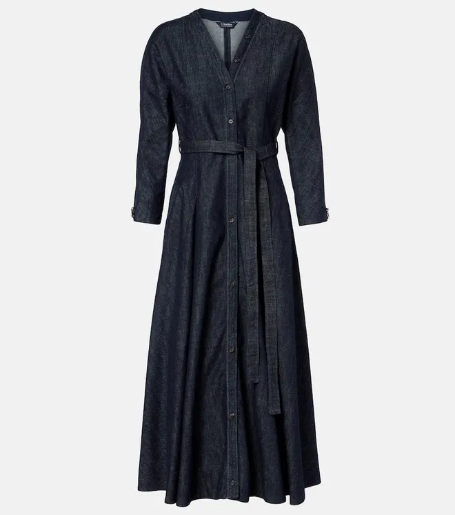Ambra denim wrap dress