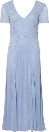 Temperley London Abito da sera con scollo a V - Blu