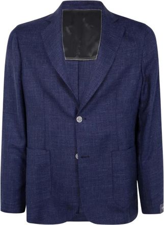 Barba Easy Single Jacket - Heren - Blazers - Blauw - M - Jassen