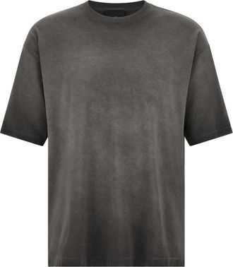 Thom Krom Grey Solid Crew Neck T-Shirt