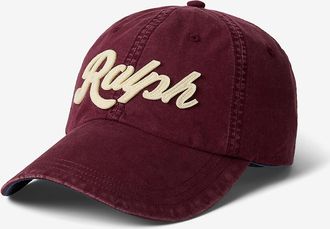 Polo Ralph Lauren Ausgewaschene Canvas-Baseballkappe Long-Bill Ralph