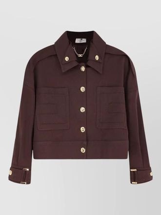 Elisabetta Franchi viscose cropped jacket