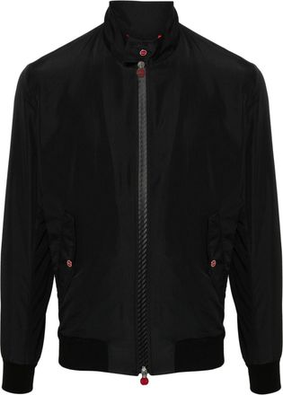 Kiton zip-up bomber jacket - men - Polyester - 62 - Black