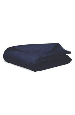 Matouk Alba 600 Thread Count Quilted Comforter in Navy at Nordstrom, Size Full