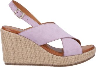Hush Puppies Perrie Womens Leather Sandals - Purple - Size UK 5
