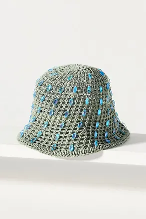 Lele Sadoughi Maya Embellished Bucket Hat