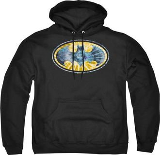 Gildan Batman Tie Dye 3 Adult Pull Over Hoodie / Hooded Sweatshirt