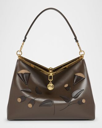 Etro Vela Origami Patch Leather Shoulder Bag