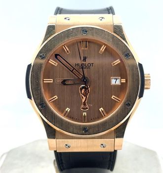 Hublot Pre-owned Hublot Classic Fusion Automatic Gold Dial Mens Watch 511.PX.0210.GR.FIF10